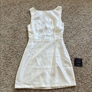 Lulu's Chic White Mini Dress
